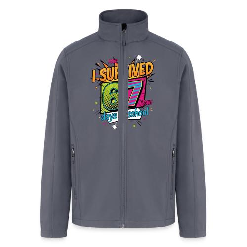 I Survived 67 Days of School T-Shirt – Funny Teach - Men’s Soft Shell Jacket