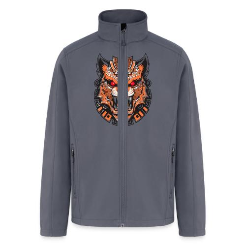 Tribal Demon Wolf Mask - Men’s Soft Shell Jacket