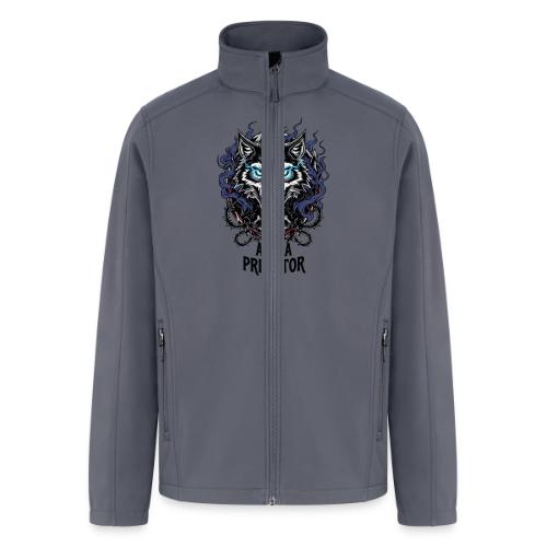Alpha Predator Wolf Fierce Neon Eyes - Men’s Soft Shell Jacket