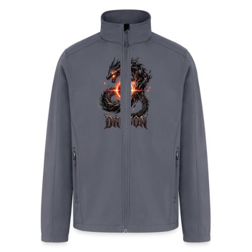 Dravon Fire Dragon Dark Fantasy Graphic T-Shirt - Men’s Soft Shell Jacket