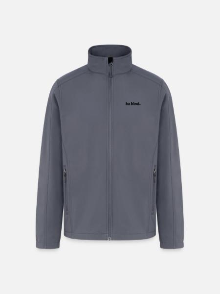 Be kind embroidered - Men’s Soft Shell Jacket - gray