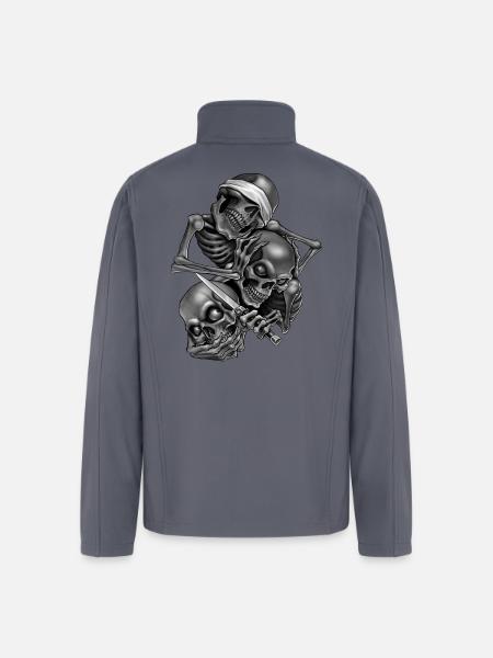 So No.Speak No.Hear No - Men’s Soft Shell Jacket - gray