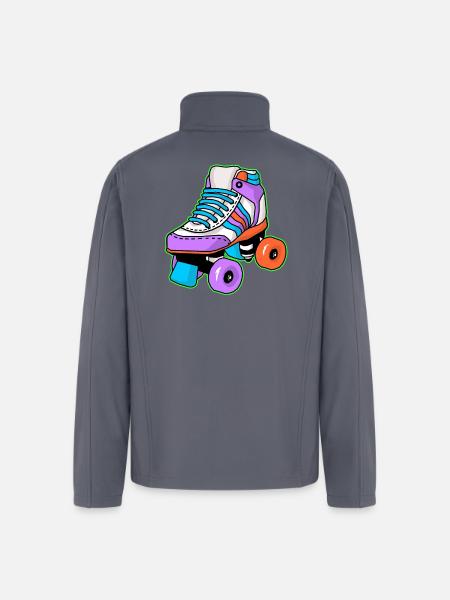 Roller Skating Skater - Men’s Soft Shell Jacket - gray