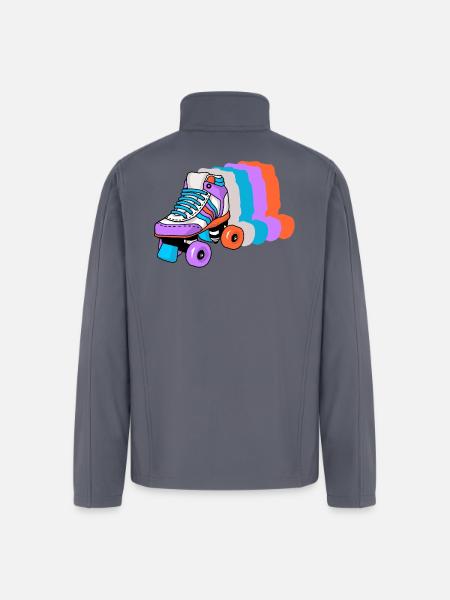 Roller Skating Skater - Men’s Soft Shell Jacket - gray