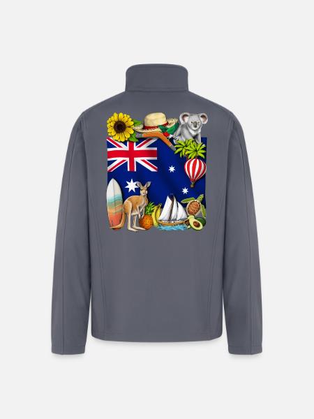 Australia - Men’s Soft Shell Jacket - gray