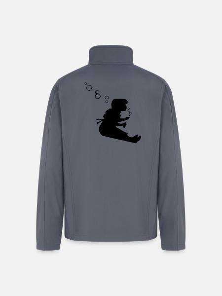 BUBBLE GIRL - Men’s Soft Shell Jacket - gray