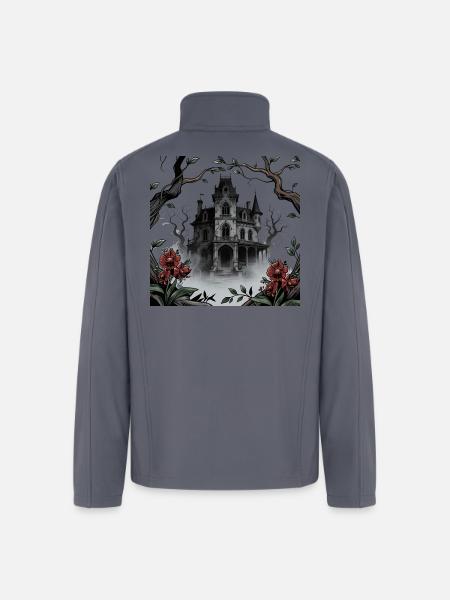 Gothic Manor in Mist - Men’s Soft Shell Jacket - gray