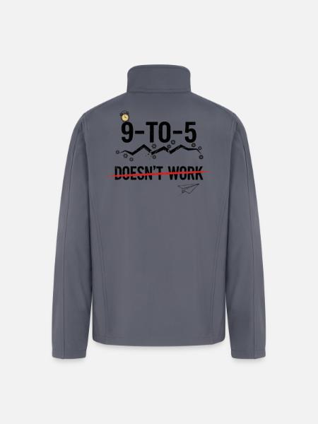 Nine to Five Breaker - Men’s Soft Shell Jacket - gray