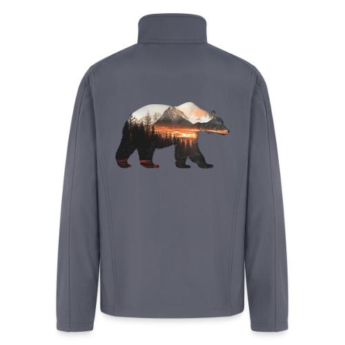 Canada Bear: fiery tones - Men’s Soft Shell Jacket
