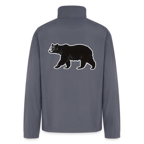Midnight Black Bear - Men’s Soft Shell Jacket