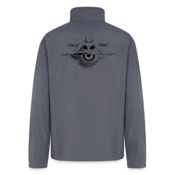 Out of Mind Eye Bloom - Men’s Soft Shell Jacket - gray - Back