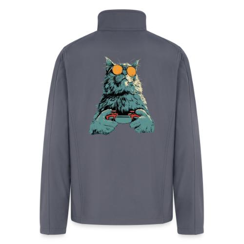 Cat: Fluff Mode On - Men’s Soft Shell Jacket