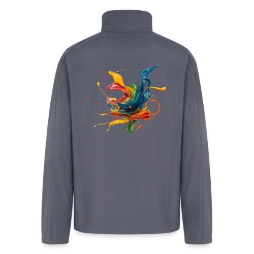 Chromatic Flow - Men’s Soft Shell Jacket