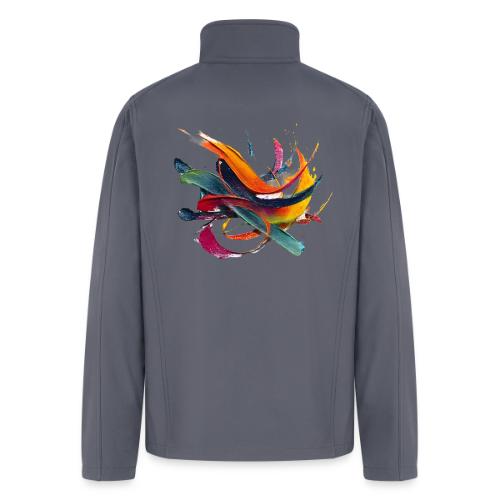 Colorful Waves - Men’s Soft Shell Jacket