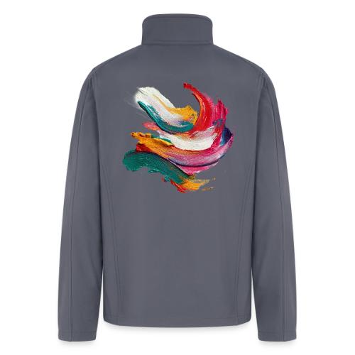 Colorful brushstrokes - Men’s Soft Shell Jacket