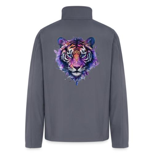 Mystic Violet Tiger - Men’s Soft Shell Jacket