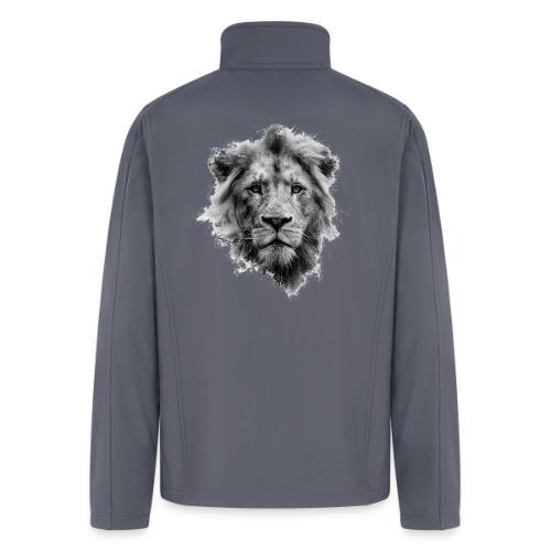 Lion: Monochrome King - Men’s Soft Shell Jacket