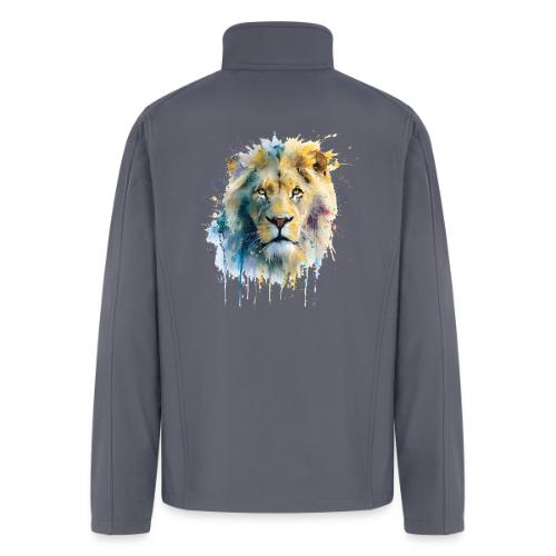 Splash-Art Lion Face - Men’s Soft Shell Jacket