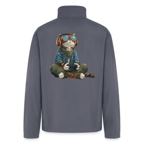 Cat: Purrfect Player - Men’s Soft Shell Jacket