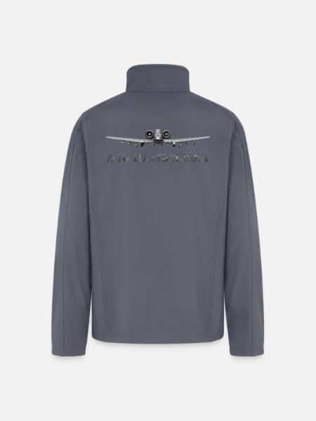 A10 Thunderbolt Frontline Print - Men’s Soft Shell Jacket - gray