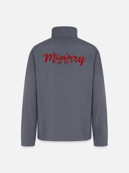 Christmas - Men’s Soft Shell Jacket - gray