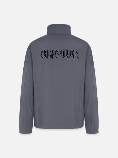 GAME_OVER - Men’s Soft Shell Jacket - gray