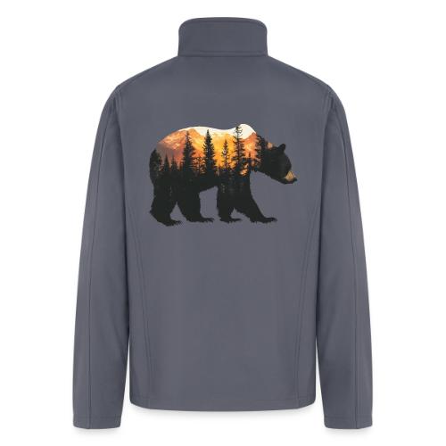 Bear: Sunset Guardian - Men’s Soft Shell Jacket
