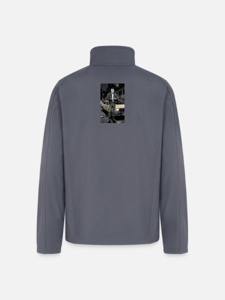 Noir Punk Taxi Driver - Men’s Soft Shell Jacket - gray