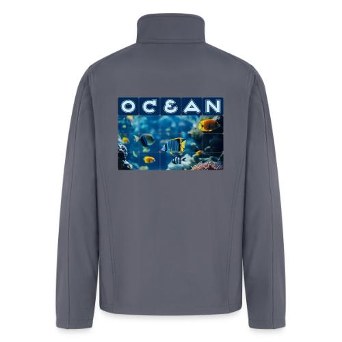 Ocean: Underwater Radiance - Men’s Soft Shell Jacket