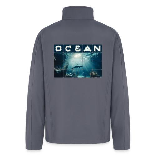 Ocean: Dolphin’s Serenity - Men’s Soft Shell Jacket