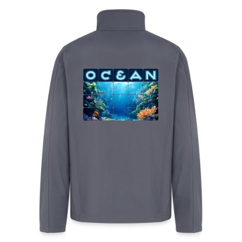 Ocean: Tropical Drift - Men’s Soft Shell Jacket