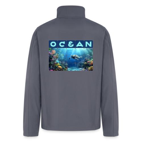 Ocean: Turtle Drift - Men’s Soft Shell Jacket