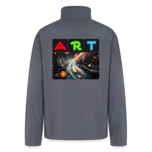 Swirls of Colorful Art - Men’s Soft Shell Jacket