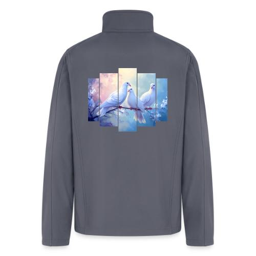 Symbols of Peace and Serenity - Men’s Soft Shell Jacket