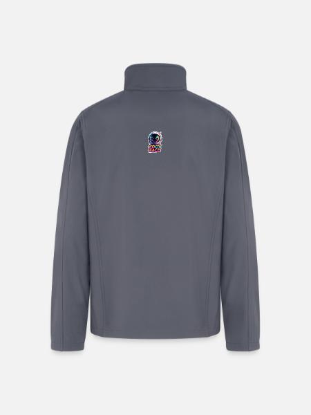 Edgy Face Spaceman - Men’s Soft Shell Jacket - gray