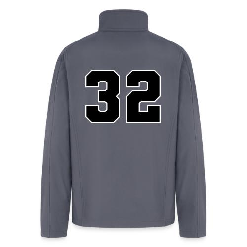 Varsity Number 32 Athletic Design - Men’s Soft Shell Jacket