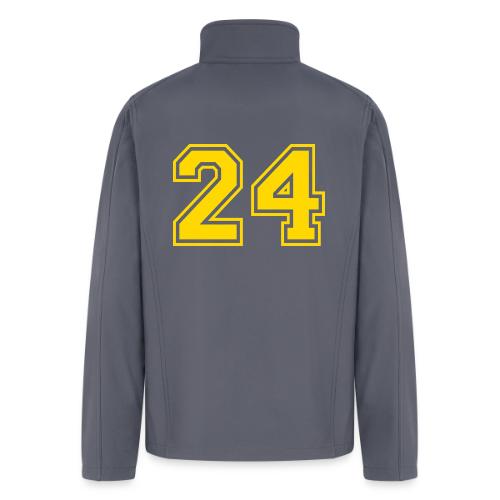 Number 24 in a classic athletic collegiate font - Men’s Soft Shell Jacket