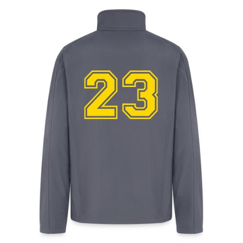 Number 23 in a classic athletic collegiate font - Men’s Soft Shell Jacket