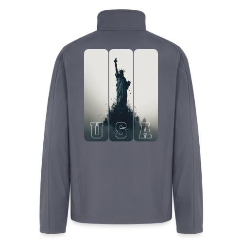 USA: Liberty Rising Over Manhattan - Men’s Soft Shell Jacket