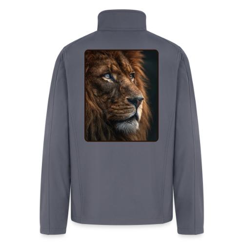 Lion Portrait Majestic Wildlife Design - Men’s Soft Shell Jacket