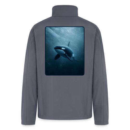 Orca Ocean Wildlife Design - Men’s Soft Shell Jacket