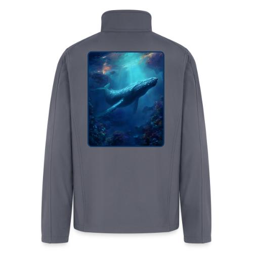 Humpback Whale Ocean Reef Design - Men’s Soft Shell Jacket