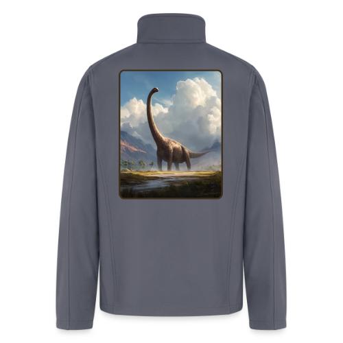 Brachiosaurus Valley Landscape Design - Men’s Soft Shell Jacket