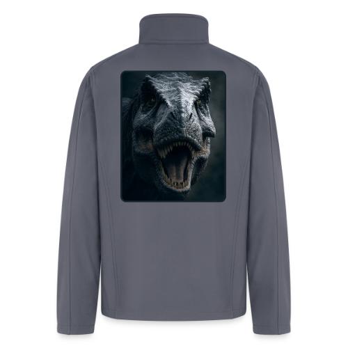 T Rex Cinematic Close-Up Design - Men’s Soft Shell Jacket