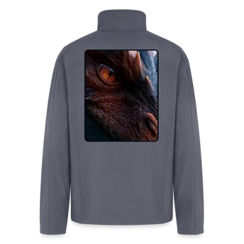 Fierce Ancient Dragon Portrait Design - Men’s Soft Shell Jacket