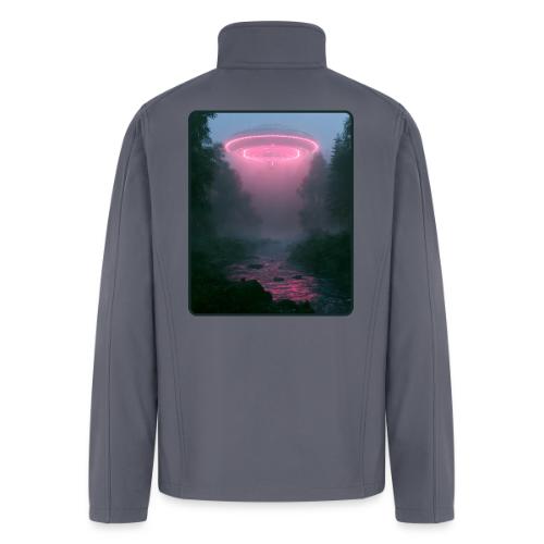 Neon UFO Forest River Design - Men’s Soft Shell Jacket