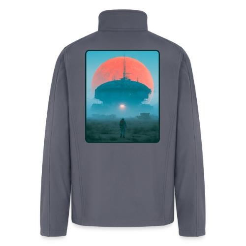 Astronaut Alien Outpost Design - Men’s Soft Shell Jacket