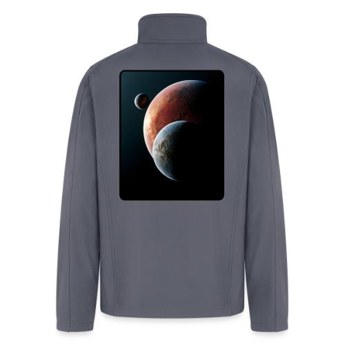 Three Planets Deep Space Design - Men’s Soft Shell Jacket