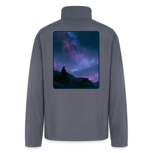 Stargazer Nebula Night Sky Art - Men’s Soft Shell Jacket