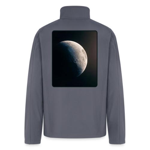 Crescent Moon Celestial Artwork - Men’s Soft Shell Jacket